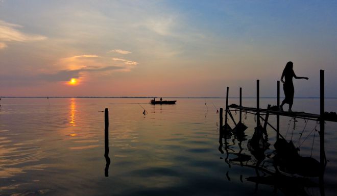 最上海隐藏在青浦小渔村里的“最美夕阳”(图1)