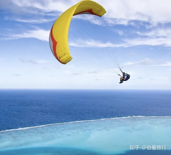 上帝的视觉俯瞰海南三亚，伯曼旅行（飞行）海南三亚石梅湾全海景国际滑翔伞飞行体验，记得海南三亚旅游要来(图6)
