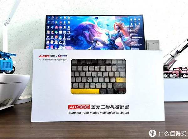 满配98，黑爵AK966热插拔机械键盘，gasket结构、凯华MX冰淇淋轴(图2)