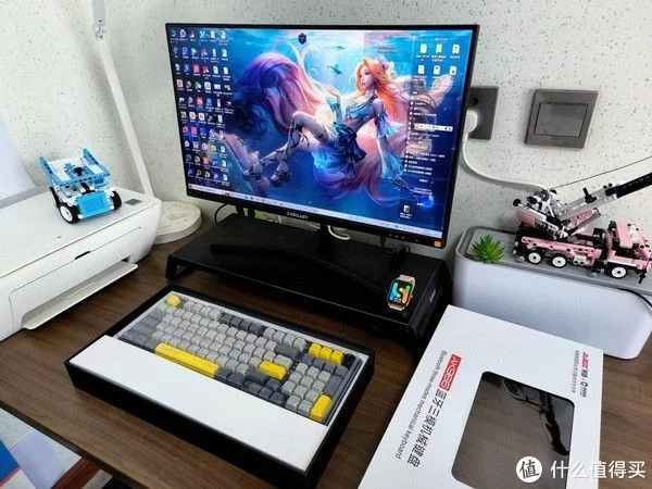 满配98，黑爵AK966热插拔机械键盘，gasket结构、凯华MX冰淇淋轴(图4)