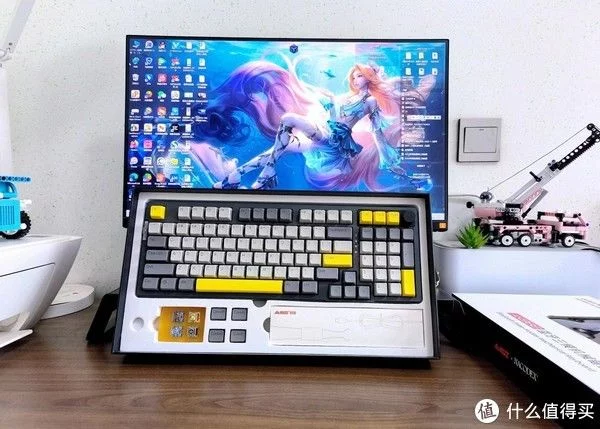 满配98，黑爵AK966热插拔机械键盘，gasket结构、凯华MX冰淇淋轴(图5)