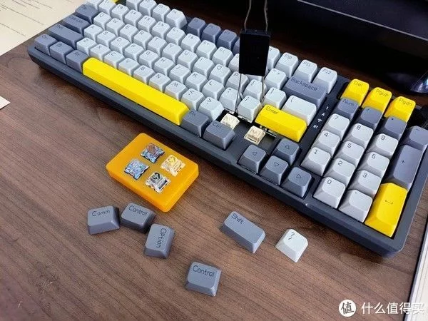 满配98，黑爵AK966热插拔机械键盘，gasket结构、凯华MX冰淇淋轴(图11)