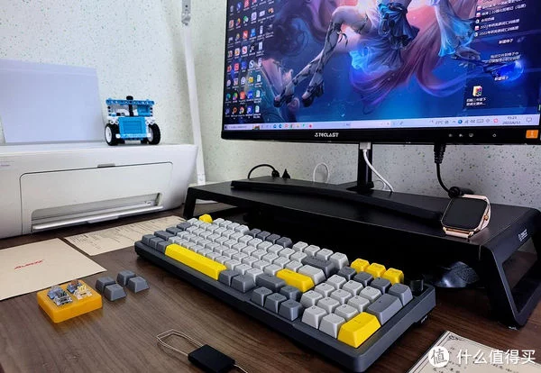 满配98，黑爵AK966热插拔机械键盘，gasket结构、凯华MX冰淇淋轴(图10)